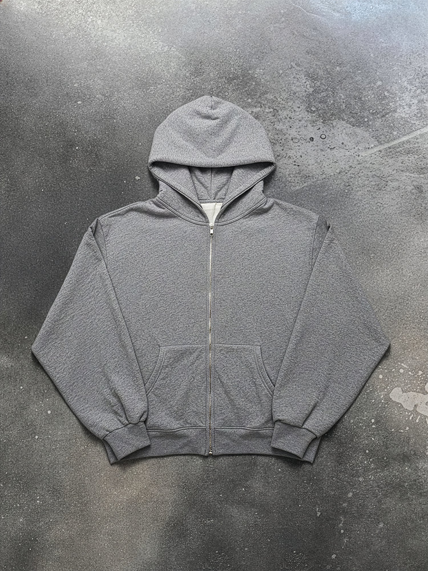 EOTH ESSENTIAL ZIP-UP - HEATHER